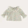 Pepa London Cordelia Floral Long Sleeve Blouse in Pink Made with Liberty Fabric (1-12m)