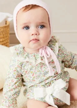 Pepa London Cordelia Floral Long Sleeve Blouse in Pink Made with Liberty Fabric (1-12m)