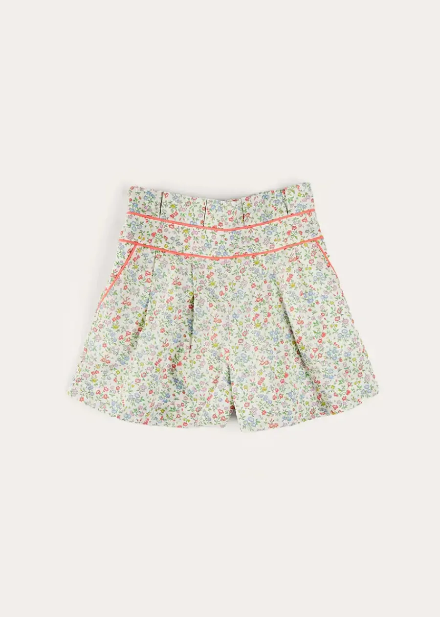 Pepa London Cordelia Floral Shorts in Pink Made with Liberty Fabric (4-10yrs)