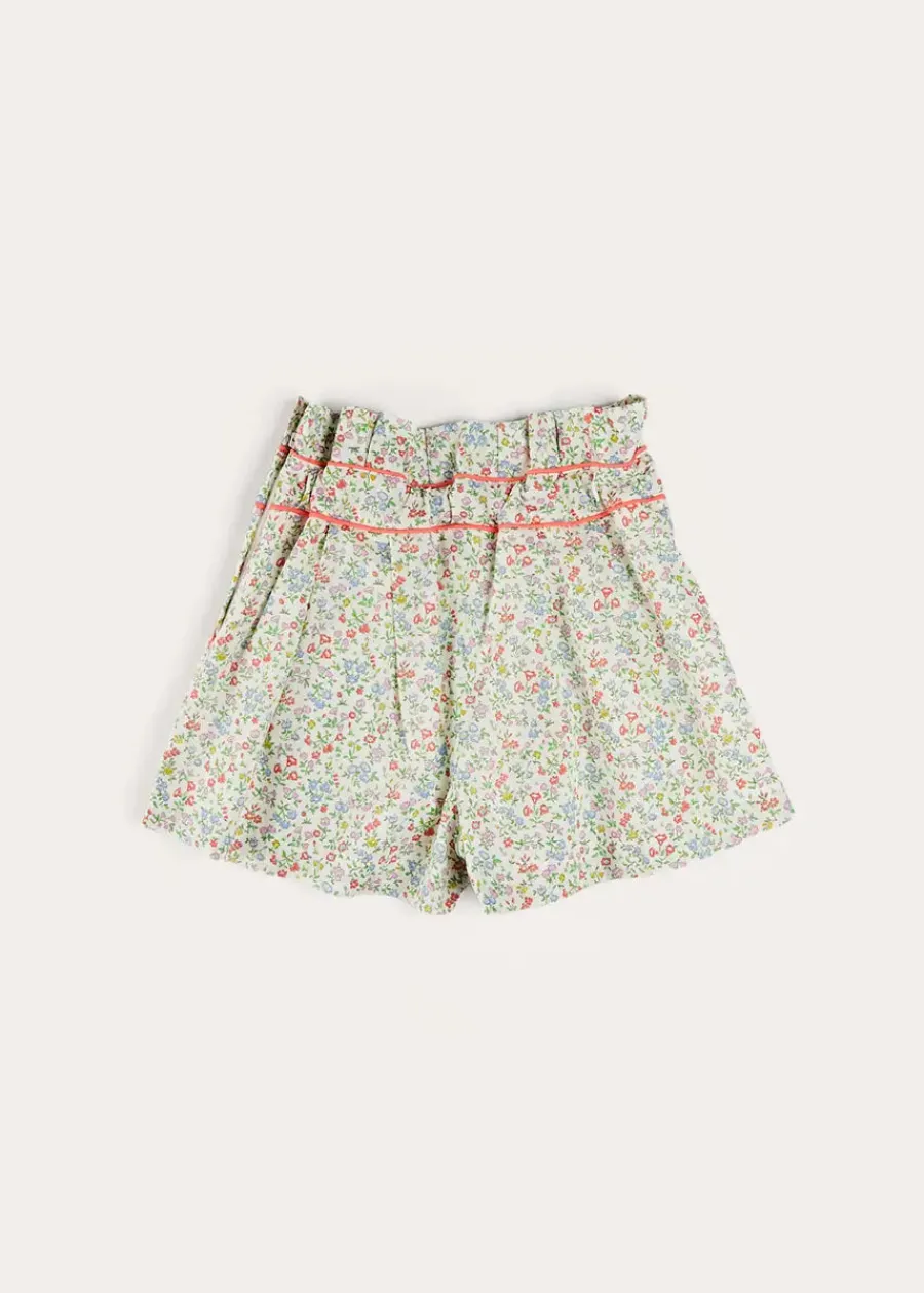 Pepa London Cordelia Floral Shorts in Pink Made with Liberty Fabric (4-10yrs)