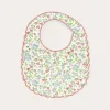 BOY Pepa London Cordelia Rounded Bib with Embroidery in Pink Made with Liberty Fabric