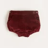 BOY Pepa London Corduroy Button Bloomers in Burgundy (3mths-3yrs)