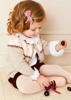 BOY Pepa London Corduroy Button Bloomers in Burgundy (3mths-3yrs)