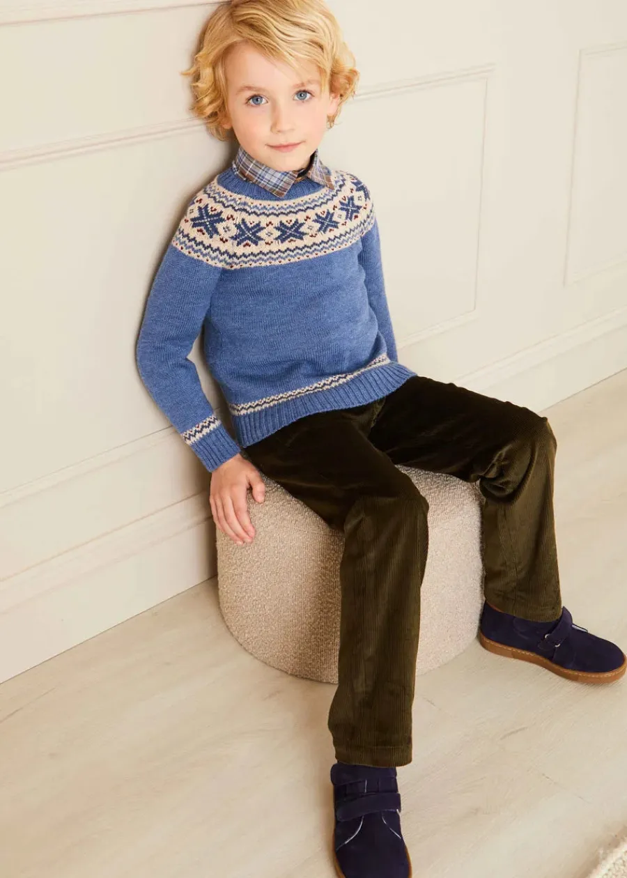 BOY Pepa London Corduroy Five Pocket Trousers in Green (4-10yrs)