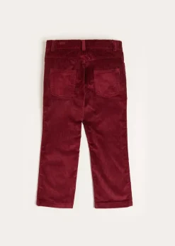 BOY Pepa London Corduroy Five Pocket Trousers in Burgundy (4-10yrs)