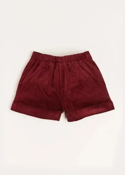 BOY Pepa London Corduroy Shorts in Burgundy (18mths-4yrs)