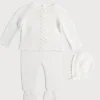 BOY Pepa London Delicate Ivory Lace Cotton Set (1-12mths)