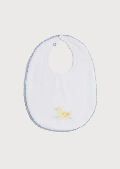 BOY Pepa London Duck Embroidered Cotton Bib