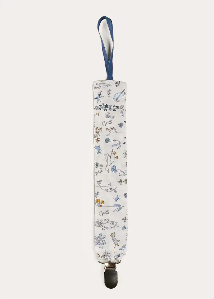 BOY Pepa London Ellis Dummy Clip in Blue Made with Liberty Fabric