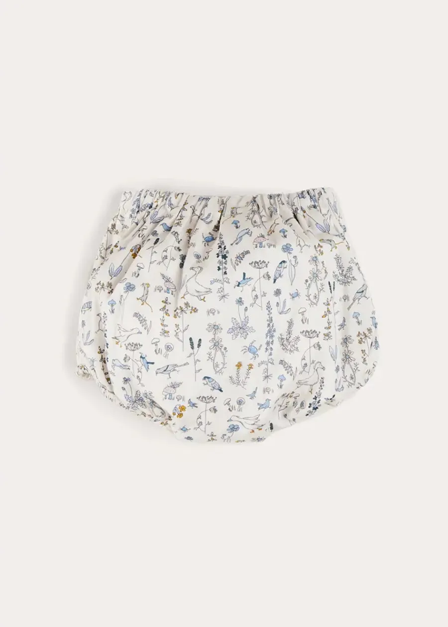 BOY Pepa London Ellis Floral Bloomer in Blue Made with Liberty Fabric (1m-3yrs)