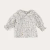 Pepa London Ellis Floral Long Sleeve Blouse in Blue Made with Liberty Fabric (1-12m)
