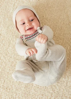BOY Pepa London Fair Isle Knitted 2 Piece Set In Grey (1-9mths)