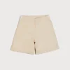 BOY Pepa London Faux Pocket Elasticated Waist Shorts in Ivory (12mths-4yrs)