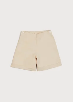 BOY Pepa London Faux Pocket Elasticated Waist Shorts in Ivory (12mths-4yrs)