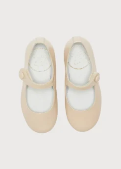 Pepa London Girl's Beige Leather Celebration Shoes (20-34EU)