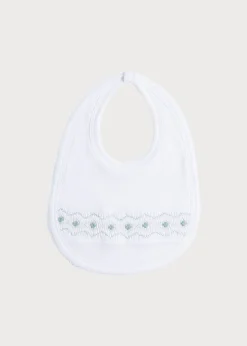 BOY Pepa London Green Hand Smocked Bib