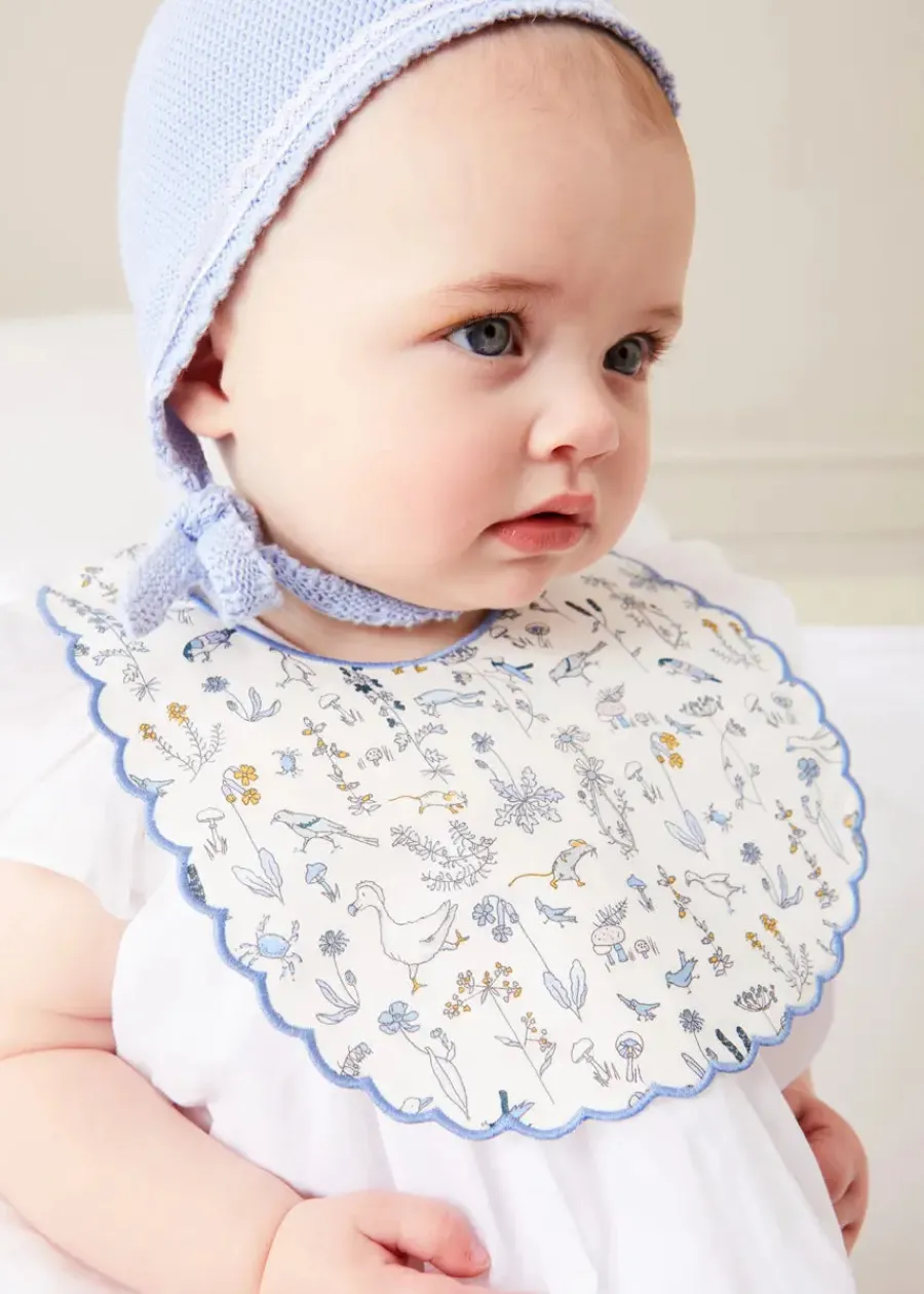 BOY Pepa London Hand Smocked Sleeveless Romper in White (3-18mths)