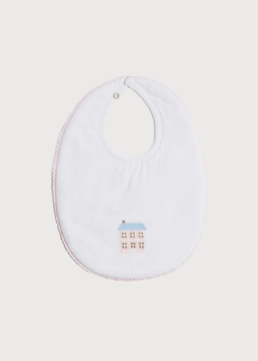 BOY Pepa London House Embroidered Cotton Bib