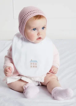 BOY Pepa London House Embroidered Cotton Bib