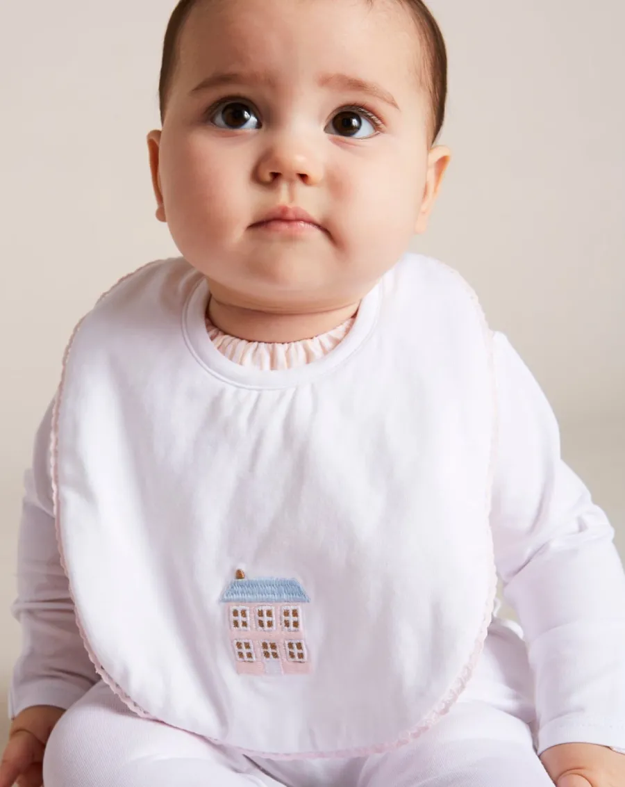 BOY Pepa London House Embroidered Cotton Bib