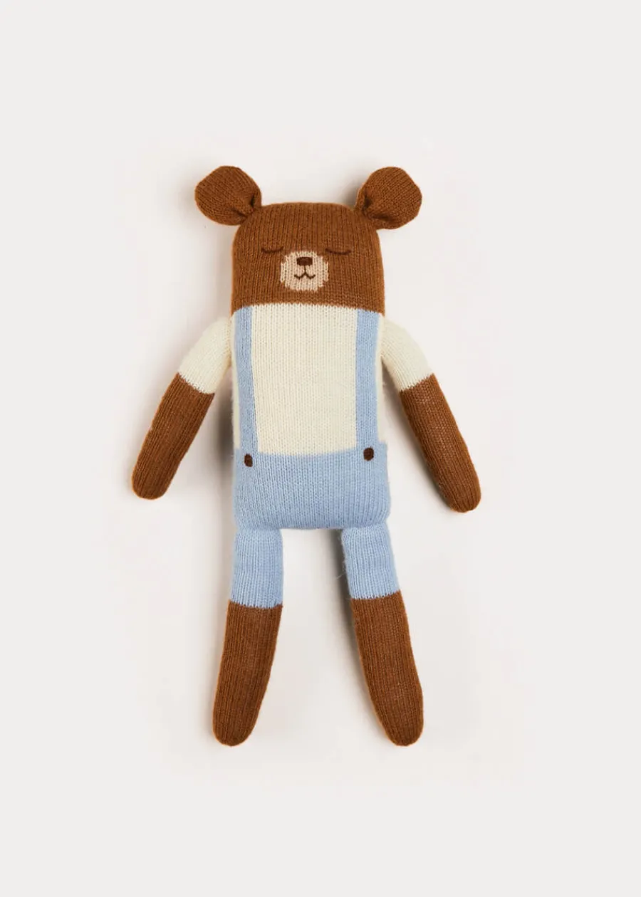 BOY Pepa London Knitted Bear Toy in Brown