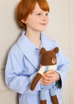 BOY Pepa London Knitted Bear Toy in Brown