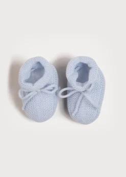 BOY Pepa London Knitted Booties in Blue