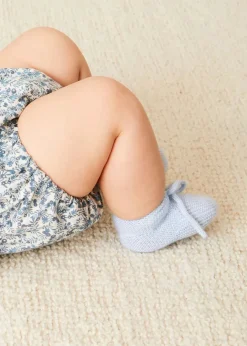 BOY Pepa London Knitted Booties in Blue