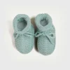 BOY Pepa London Knitted Booties in Green