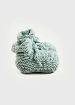 BOY Pepa London Knitted Booties in Green
