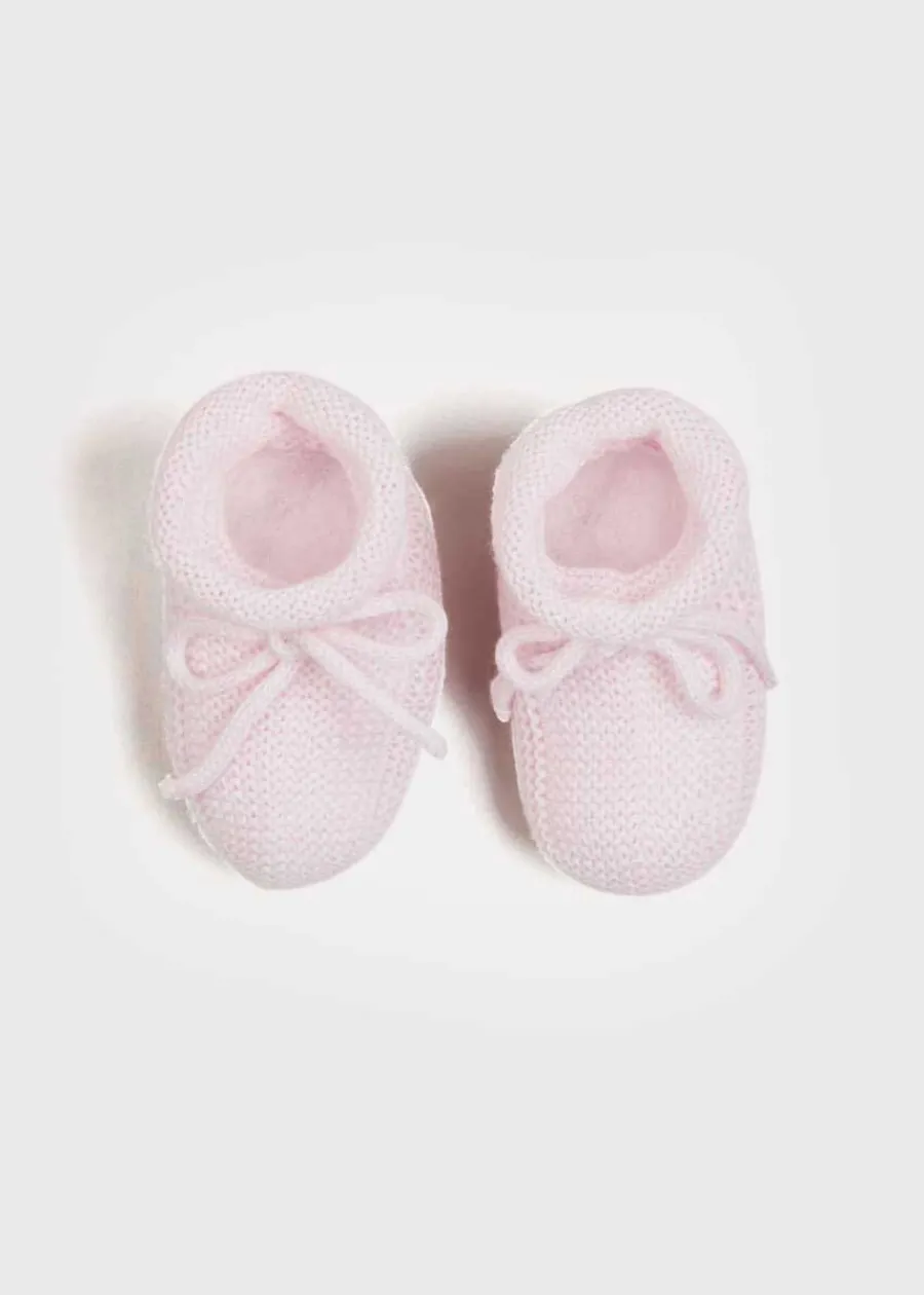 BOY Pepa London Knitted Booties in Pink