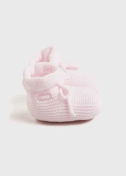 BOY Pepa London Knitted Booties in Pink