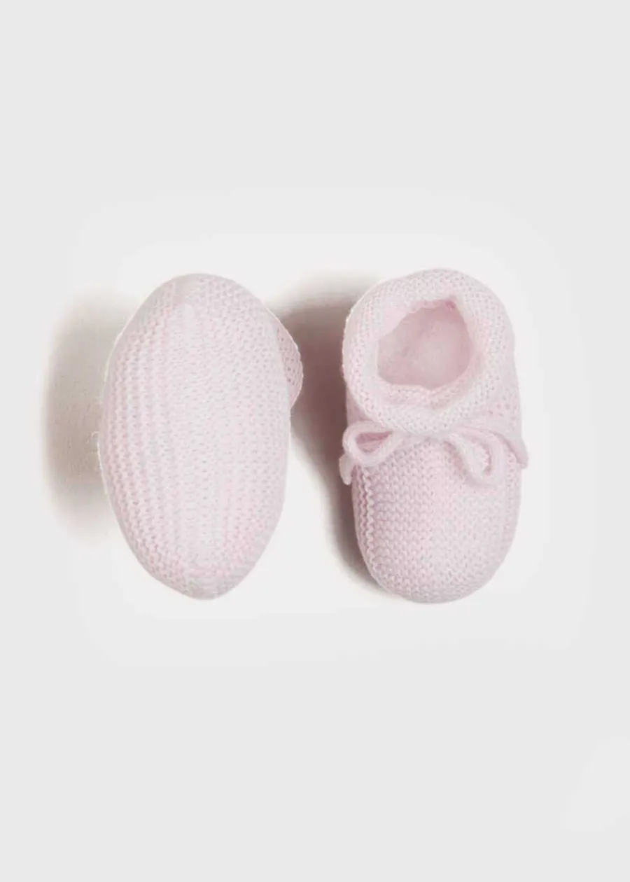 BOY Pepa London Knitted Booties in Pink