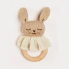 BOY Pepa London Knitted Bunny Teether in Beige