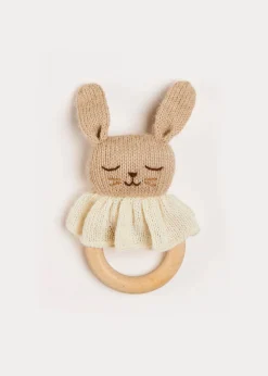 BOY Pepa London Knitted Bunny Teether in Beige