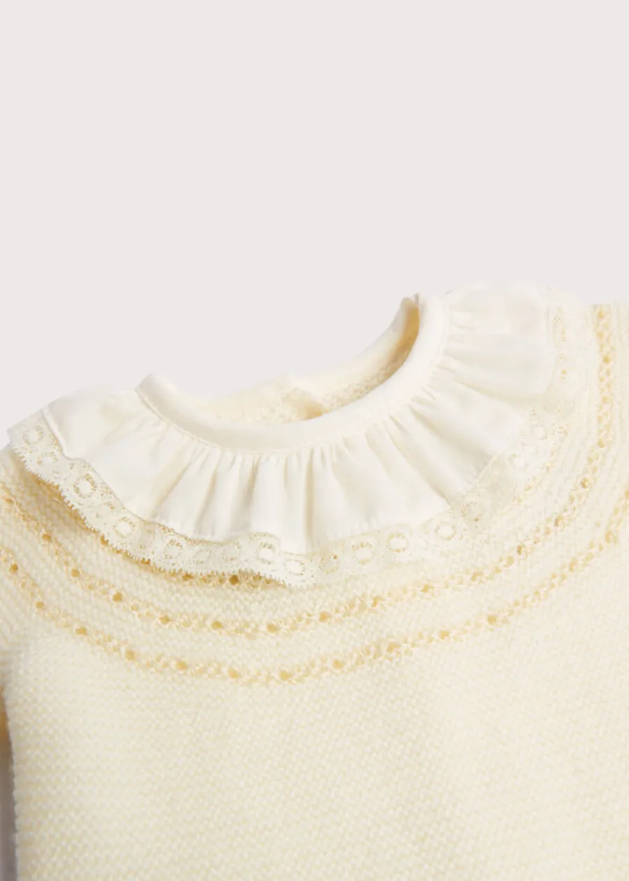 BOY Pepa London Knitted Celebration Set in Off-White (1-12mths)
