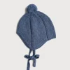 BOY Pepa London Knitted Merino Wool Winter Bonnet in Blue (S-L)