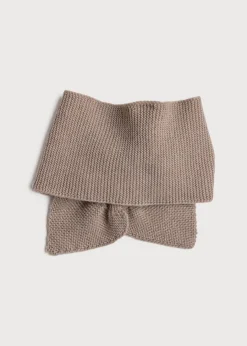 BOY Pepa London Knitted Merino Wool Winter Scarf in Oatmeal (S-L)