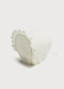BOY Pepa London Lace Trim Satin Bow Bonnet in Ivory (3mths-2yrs)