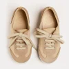 BOY Pepa London Lace Up Plimsolls in Taupe (24-35EU)