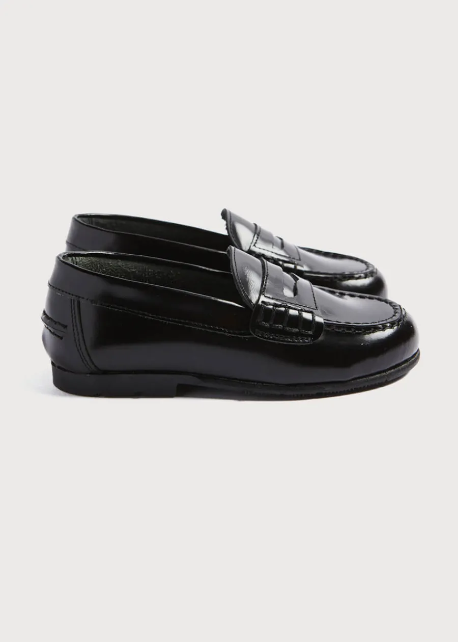 BOY Pepa London Leather Black Moccasins (26-32EU)
