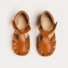 BOY Pepa London Leather Fishermans Sandals in Brown (21-27EU)