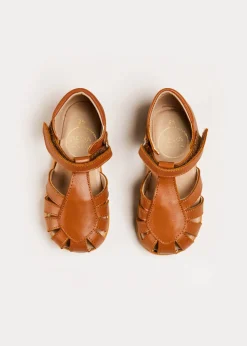 BOY Pepa London Leather Fishermans Sandals in Brown (21-27EU)