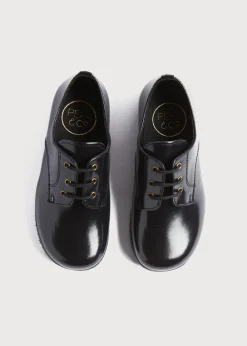 BOY Pepa London Leather Lace-Up Black Shoes (25-33EU)