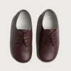 BOY Pepa London Leather Lace-Up Burgundy Shoes (20-34EU)