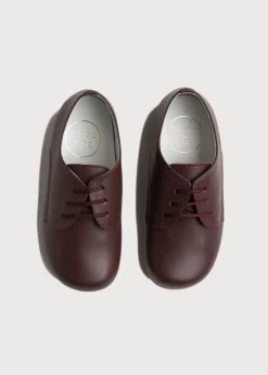 BOY Pepa London Leather Lace-Up Burgundy Shoes (20-34EU)