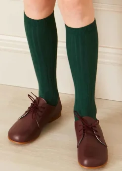 BOY Pepa London Leather Lace-Up Burgundy Shoes (20-34EU)
