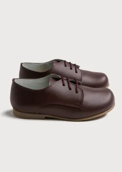 BOY Pepa London Leather Lace-Up Burgundy Shoes (20-34EU)