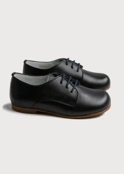 BOY Pepa London Leather Lace-Up Navy Shoes (20-34EU)
