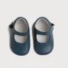 BOY Pepa London Leather Mary Jane Pram Shoes in Classic Blue (17-20EU)